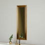 Hanah Home Espejo de Vestidor Dorado con Marco de MDF Laminado